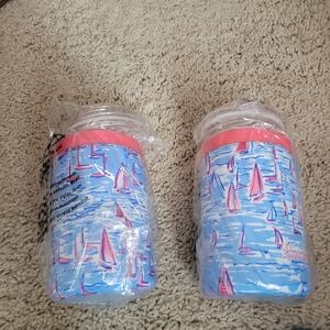 BNT Pair Of Lilly Pulitzer Insulated Can Holder/Tumbler